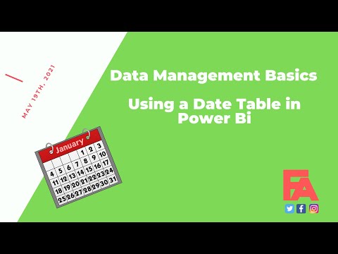 Time to start using a Date Table in Power Bi!