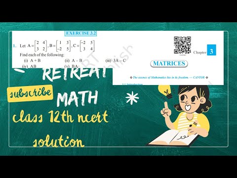 12 th ncert| math exercise 3.2 Q1 solution| Chapter 3 matrices  || Matrices Class 12 CBSE NCERT 