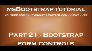 Bootstrap form controls