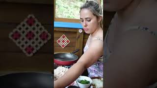 #camping #campingvibes #campinggirl #cooking #girlforestlife #girlbuildingbushcraftlife #nature  67