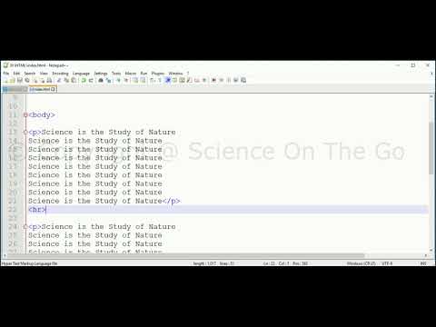 Thematic Break - Horizontal Rule HTML Elements - in Hindi #HTML