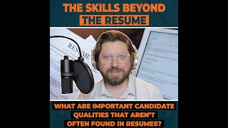 Peter Durand - The Skills Beyond the Resume