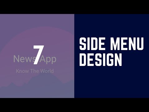 How to Design ionic 2 | 3 app from Start to End (News App) | Making Of Side menu