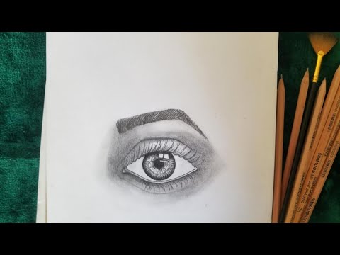 How to draw a Realistic Eye - Step by Step EYE Tutorial