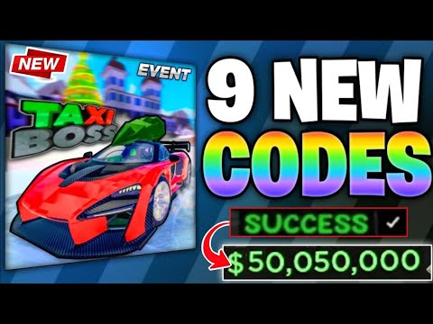 ⚠️NEW!! [CODE] ⚠️ TAXI BOSS CODES JANUARY 2026 || ROBLOX TAXI BOSS CODES 2026