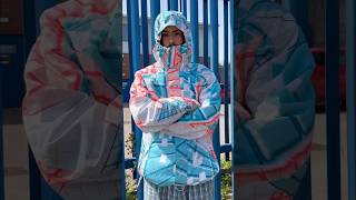 Vintage Oakley Pattern Snowboarding JacketFeatures magnetic system on hood   #techwearstyle