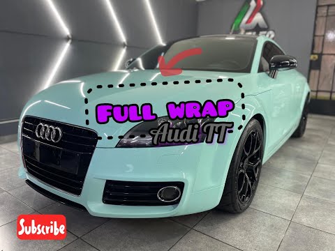 Audi TT Full Wrap Color Celeste (Protege la Pintura de tu Auto)