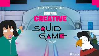 PLAYING EVERY FORTNITE SQUID GAME CREATIVE MAP (FORTNITE CREATIVE)