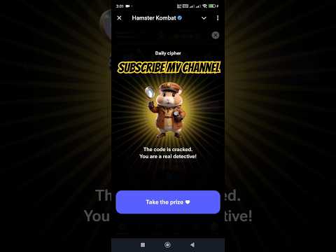 Hamster Kombat Daily Code Airdrop Update 11th September ||#viralvideos #subscribers #crypto #foryou