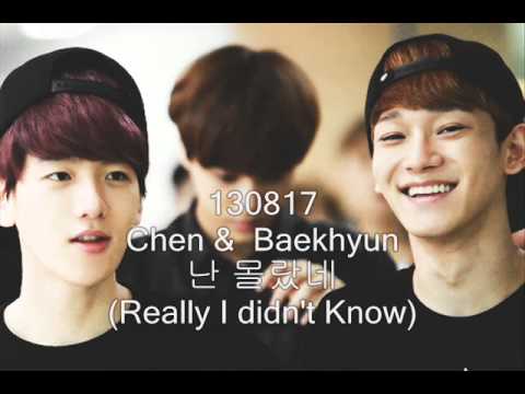 130817 Baekhyun & Chen - Really I didn't know DL/Lyrics