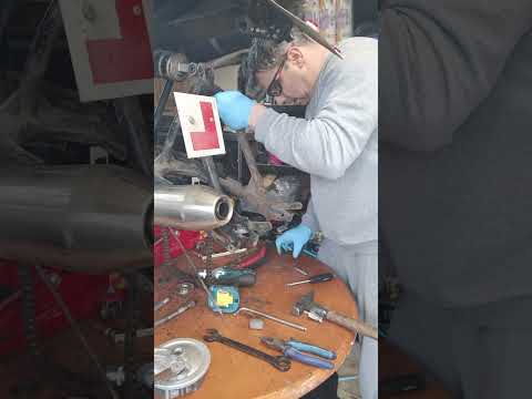 Honda CB Cafe Racer wheel bearing replacement chain tensioner repair