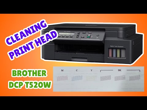 Cleaning Print Head Brother DCP T520W #printercaretips #cleaninginkjet #cleaningtips #diyprinterfix