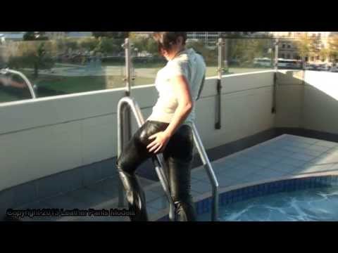 Leather Pants Models Sample   Lucy #2