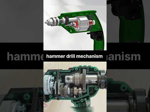 hammer drill mechanism #mechanism #HowItWorks #EngineeringExplained