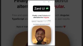 Angular Material Limitado? ZardUI é a Solução Open Source #angular #zardui #shadcn