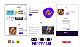How to Make a Responsive Modern Portfolio Website | Html CSS JS Beginners To Advanced Full Tutorial