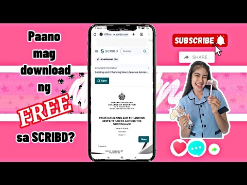 Ganito lang pala kadali mag-download sa SCRIBD😲