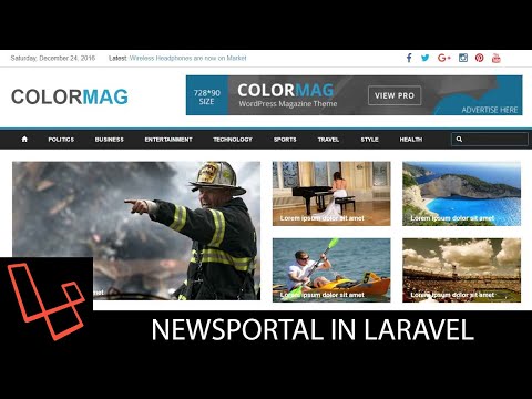 News Portal In Laravel | Tutorial | Lesson 3 | General Settings | webtrickshome