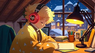 Anime Lofi Hip Hop Mix 🎧 Cozy Winter Study Music for Focus, Relax & Sleep