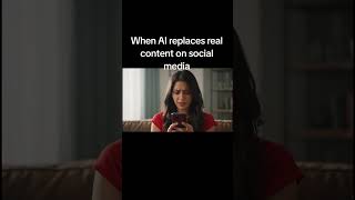 When AI replaces real content on social media  #AIVideoTakeover#FutureOfContent#AIvsReality#Soci