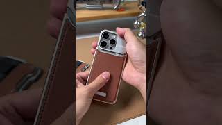 Luxury Metal Leather Phone Case For iPhone 15 14 13 Pro Max Aluminum Magnetic Phone Cover - Skycover