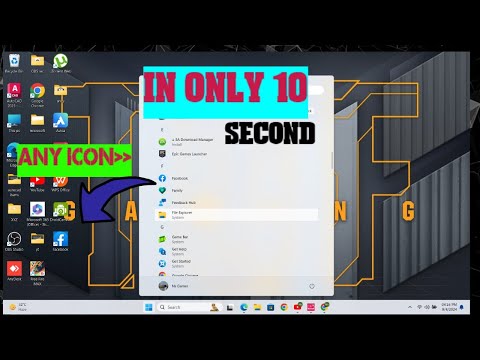how to create a icon of any apps or Software in pc / laptop in only 10 second.