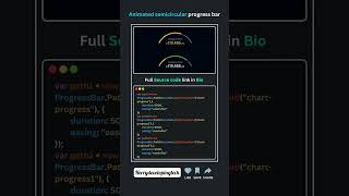 🎯✨ Animated Semicircular Progress Bar - Master CSS & JS! 💻⚡||#shorts #shortvideo #progress #web3