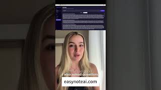 You can take a nap during class with EasyNote AI #easynoteai #collegehacks #college  #goodnoteshacks