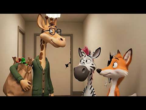 The Mystery of Room 41 ½! 🦓🦊 A Haunted Tax Adventure with Fritz the Fox!  Kids 3D Cartoon