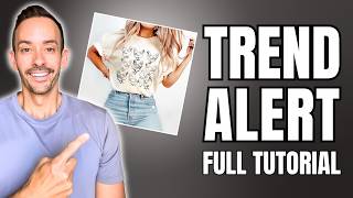 This NEW T-Shirt Design Trend is Blowing Up (Print on Demand Tutorial)