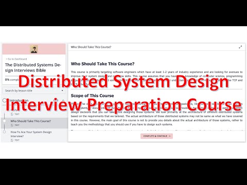 Distributed Systems | Best Distributed Systems Design Interview Preparation Course