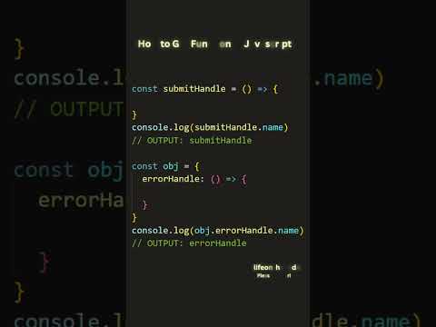 JavaScript Interview Question ||  How to get Function Name in JavaScript  #shortvideo #coding