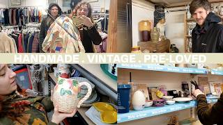 Charity Shopping in the UK & Thrifting A DREAM Find of a Vintage Quilt!