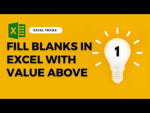 Excel Tricks : How to Fill Blank Cell within Seconds !!