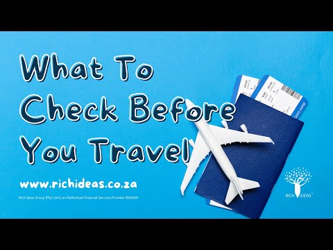 What To Check Before You Travel