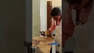 Welding practice #experiment #itivlog #ititraining #welding #itibharti