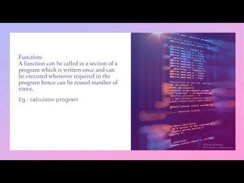 Function in Python part-1 Tamil#tamil#pythonintamil