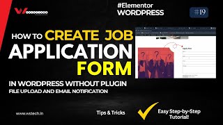 How to Create Job Application Form in Wordpress without Plugin | Step-by-Guide