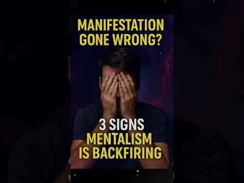 Manifestation Gone Wrong? 3 Signs Mentalism Is Backfiring #ancientwisdom #motivation #universe