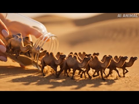 ASMR Pour Animals out of The Glass | Tiny Animal Compilation | ASMR Relax