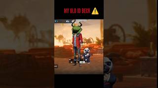 MY OLD ID BECK ⚠️ #freefire #oldid #gaming