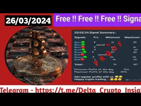 26/03/24 II Daily Crypto Trading Signal II Telegram Channel II delta crypto Future Crypto Trading