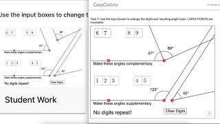 Open Middle Problem: Complementary and Supplementary Angles