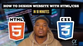 How to Design Website with HTML/CSS in 10 Minutes | Website Tutorial 