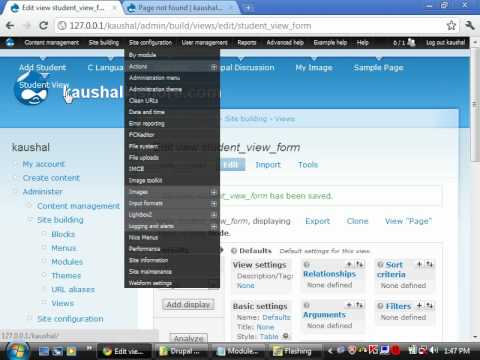 Drupal View Module Part 4