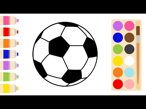 How to Draw a Soccer Ball | Draw a Soccer Ball Tutorial for Kids | Step by Step Drawing Soccer Ball