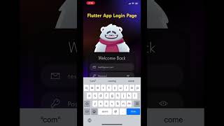 Flutter App Login Page UI
