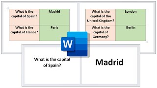 How to Make Flashcards in Microsoft Word