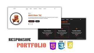 How to Create a Responsive Portfolio Website Design Using html css Js Beginners to Advanced