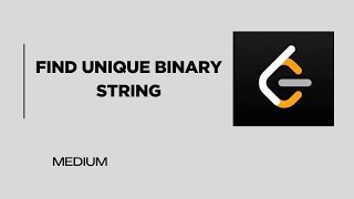 Find Unique Binary String